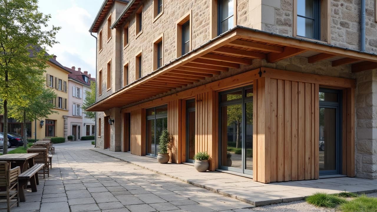 Reprendre une entrée sur un mur en pan de bois à Souffelweyersheim
