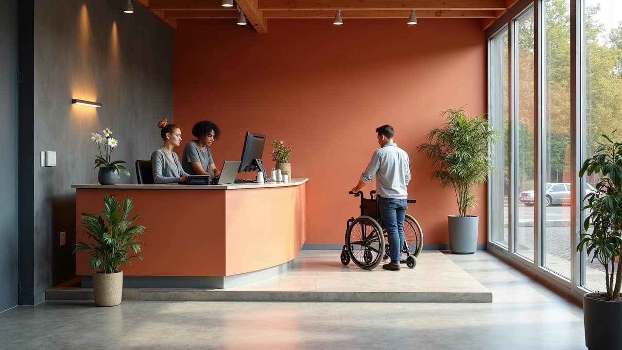 Le comptoir d'accueil, premier point de contact
